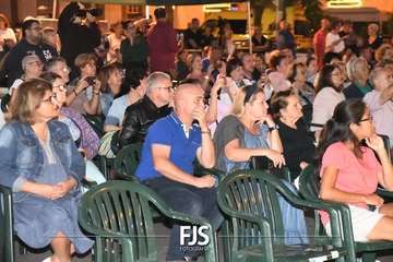 Concierto de la cantante grancanario Cristina Ramos en la plaza de San Juan/Francisco Javier Santana./Francisco Javier Santana.